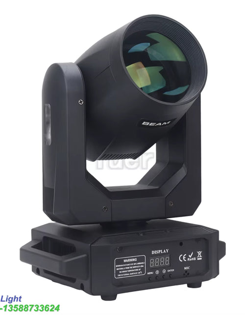 Load image into Gallery viewer, 2Pcs Stage Light Moving Head Light 200W 12 Gobos 8 Colors Spotlight DMX 512 with Sound Activated for Wedding DJ Party Lighting
