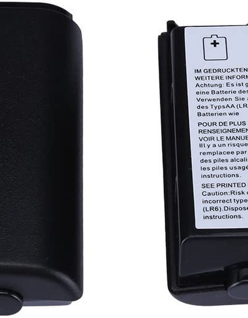 Load image into Gallery viewer, 2X Black Battery Pack Cover Shell Case Kit for Xbox 360 Wireless Controller (Black)
