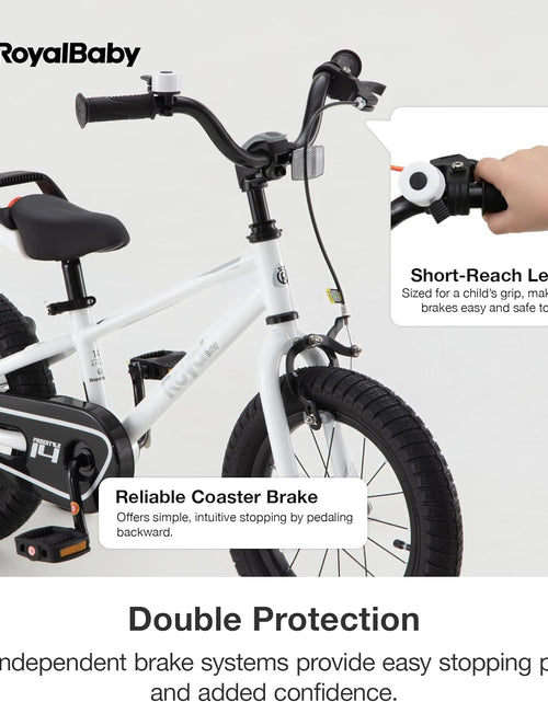Load image into Gallery viewer, Kids Bike Boys Girls Freestyle Bicycle 12 14 16 Inch with Training Wheels, 16 18 20 with Kickstand Child'S Bike, Blue Red White Pink Green Orange
