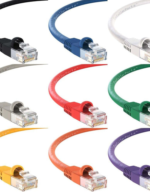 Load image into Gallery viewer, (10 Pack) Ethernet Cable CAT5E Cable UTP Booted 20 FT - Yellow - Professional Series - 1Gigabit/Sec Network/Internet Cable, 350MHZ
