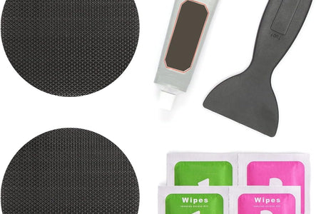 Trampoline Patch Repair Kit 4 Inch Circle on Patches | Repair Trampoline Mat Tear or Hole in a Trampoline Mat