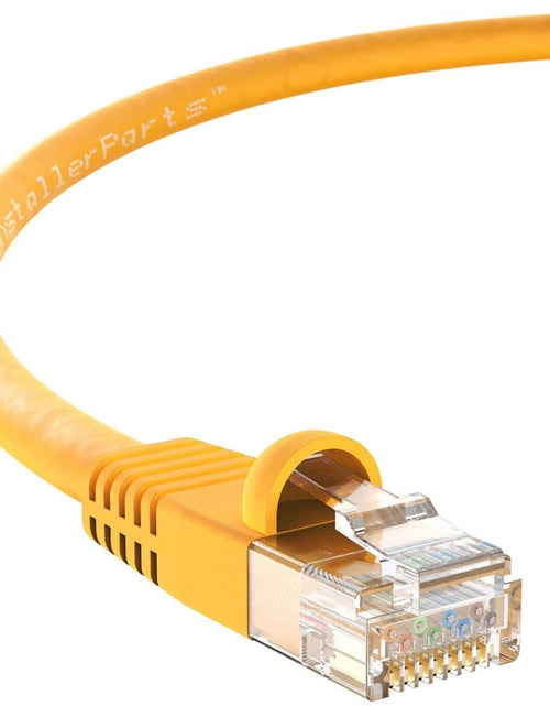 Load image into Gallery viewer, (10 Pack) Ethernet Cable CAT5E Cable UTP Booted 20 FT - Yellow - Professional Series - 1Gigabit/Sec Network/Internet Cable, 350MHZ
