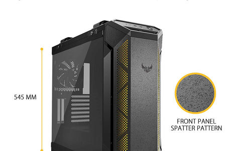 TUF Gaming GT501 Mid-Tower Computer Case for up to EATX Motherboards with USB 3.0 Front Panel Cases GT501/GRY/WITH Handle