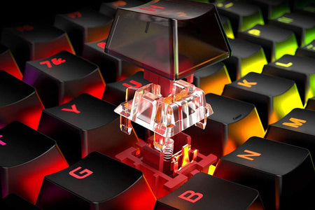 Alloy Origins - Mechanical Gaming Keyboard, Software-Controlled Light & Macro Customization, Compact Form Factor, RGB LED Backlit - Linear  Red Switch
