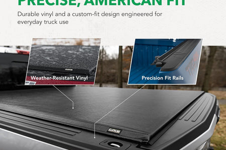 ETX Soft Roll up Truck Bed Tonneau Cover | 53317 | Fits 2015 - 2020 Ford F-150 8' 2" Bed (97.6'')