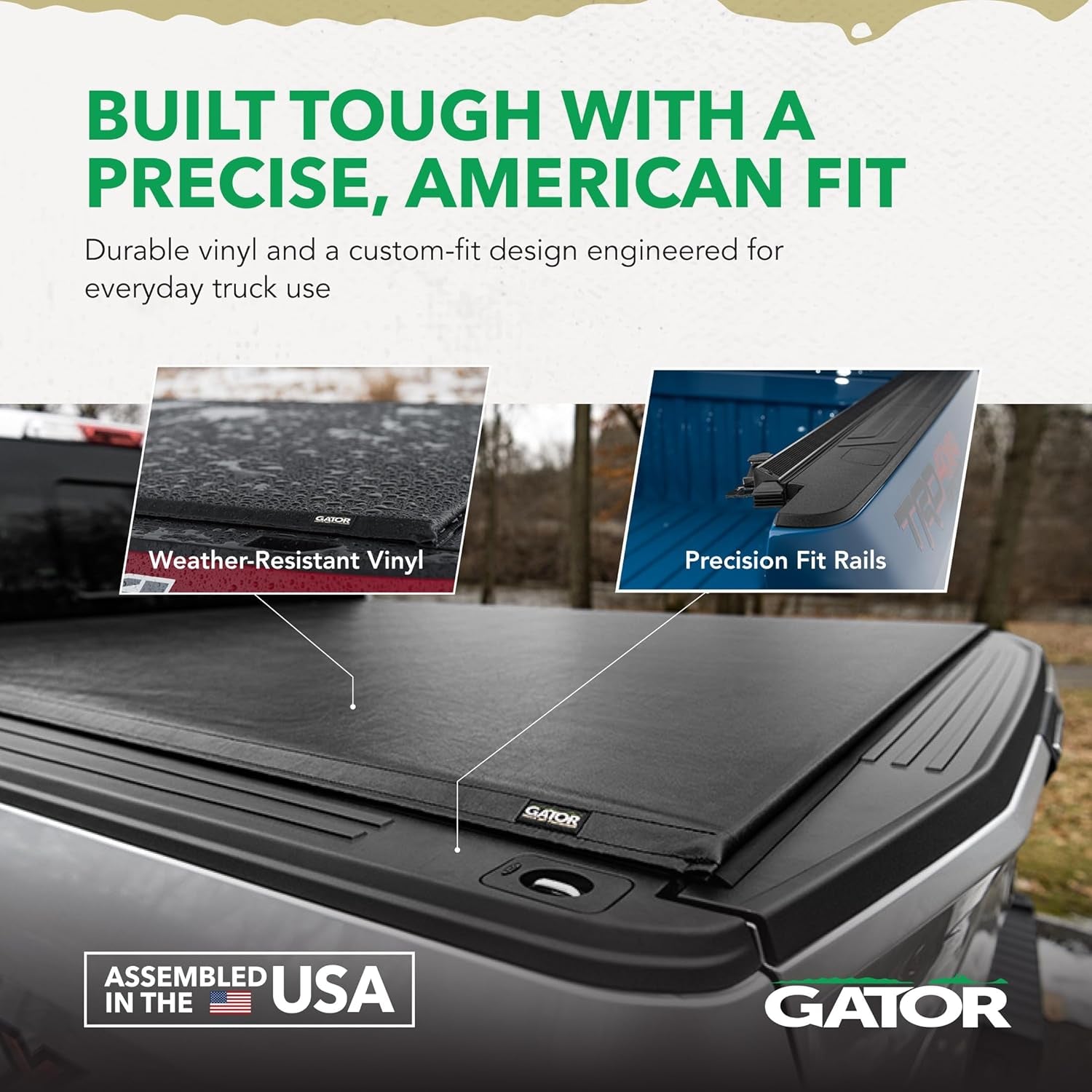 ETX Soft Roll up Truck Bed Tonneau Cover | 53317 | Fits 2015 - 2020 Ford F-150 8' 2" Bed (97.6'')
