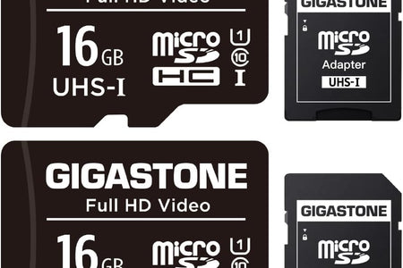 16GB 2-Pack Micro SD Card, FHD Video, Surveillance Security Cam Action Camera Drone, 85Mb/S Micro SDHC UHS-I U1 Class 10