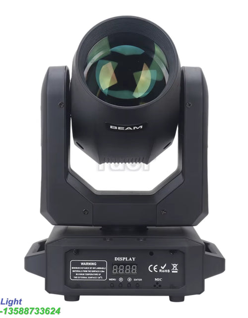 Load image into Gallery viewer, 2Pcs Stage Light Moving Head Light 200W 12 Gobos 8 Colors Spotlight DMX 512 with Sound Activated for Wedding DJ Party Lighting
