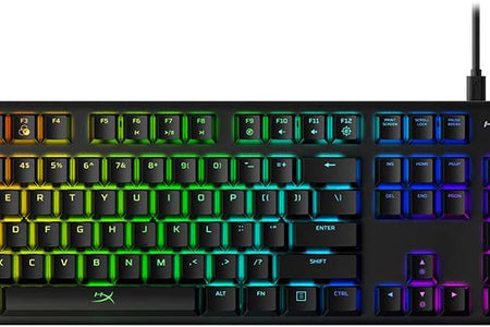 Alloy Origins - Mechanical Gaming Keyboard, Software-Controlled Light & Macro Customization, Compact Form Factor, RGB LED Backlit - Linear  Red Switch